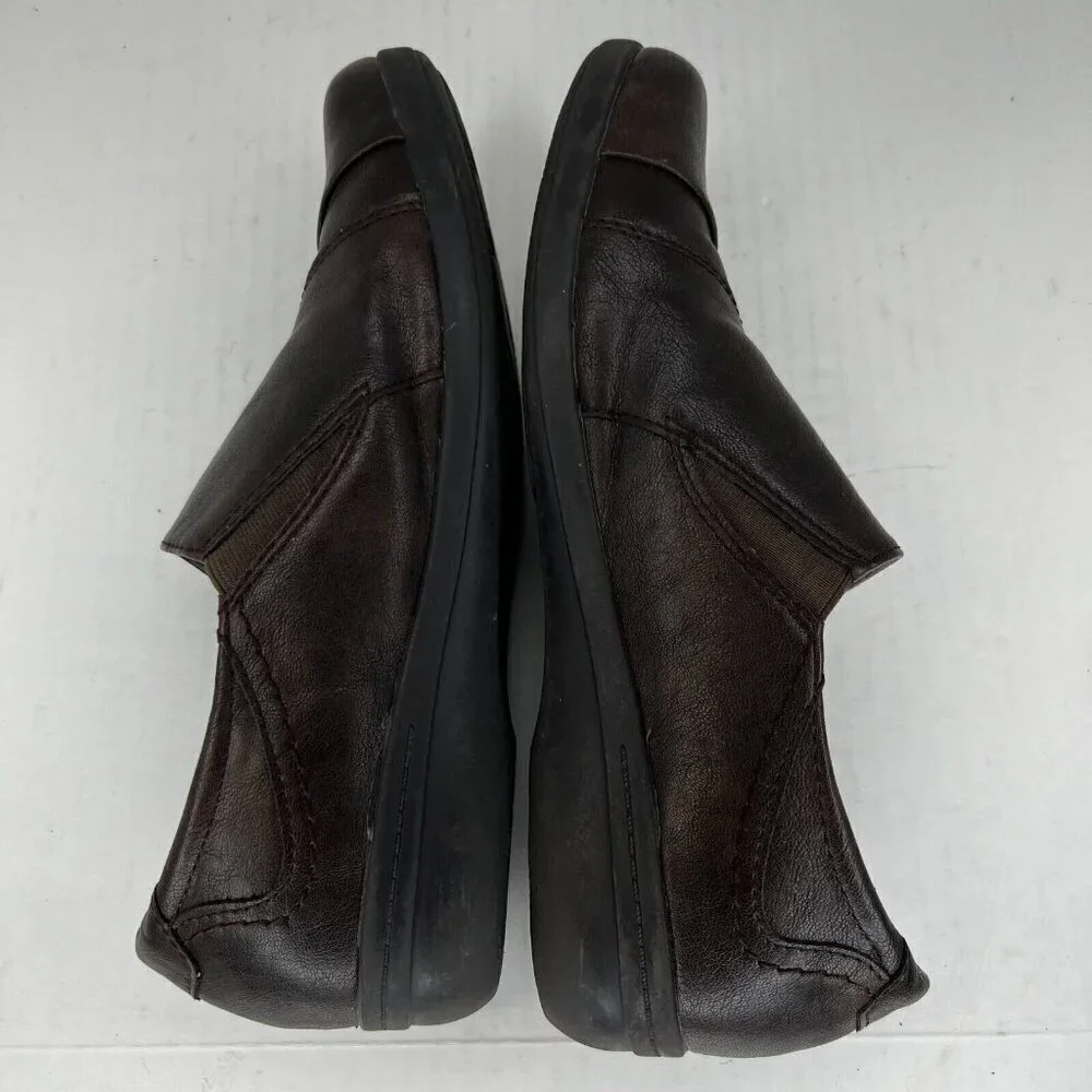 Earth Spirit Womens 25033100 Brown Gelron Cushion Leather Size 9.5 Slip-On Shoes